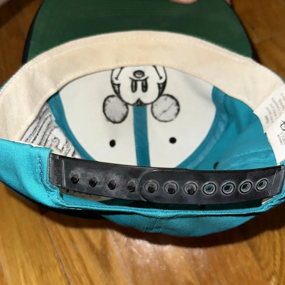 Vintage Disney Mickey Mouse Blue/Black Adjustable Snapback Hat/Cap - Picture 8 of 10